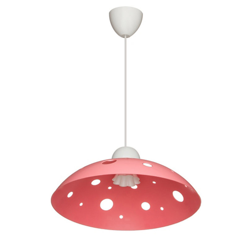 Светильник ERKA 1302, потолочный, розовый, Е27 изображение