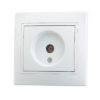 Розетка Lezard серия MIRA ТВ оконечная белый с белой вставкой изображение