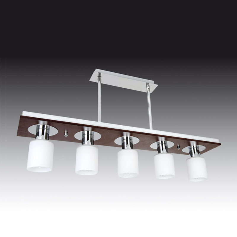 Светильник OZCAN потолочный Atlas E14 5x40W артикул 5005-7 венге изображение