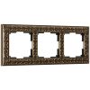 Рамка на 3 поста бронза (код a029840) изображение