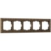 Рамка на 5 постов бронза (код a030758) изображение