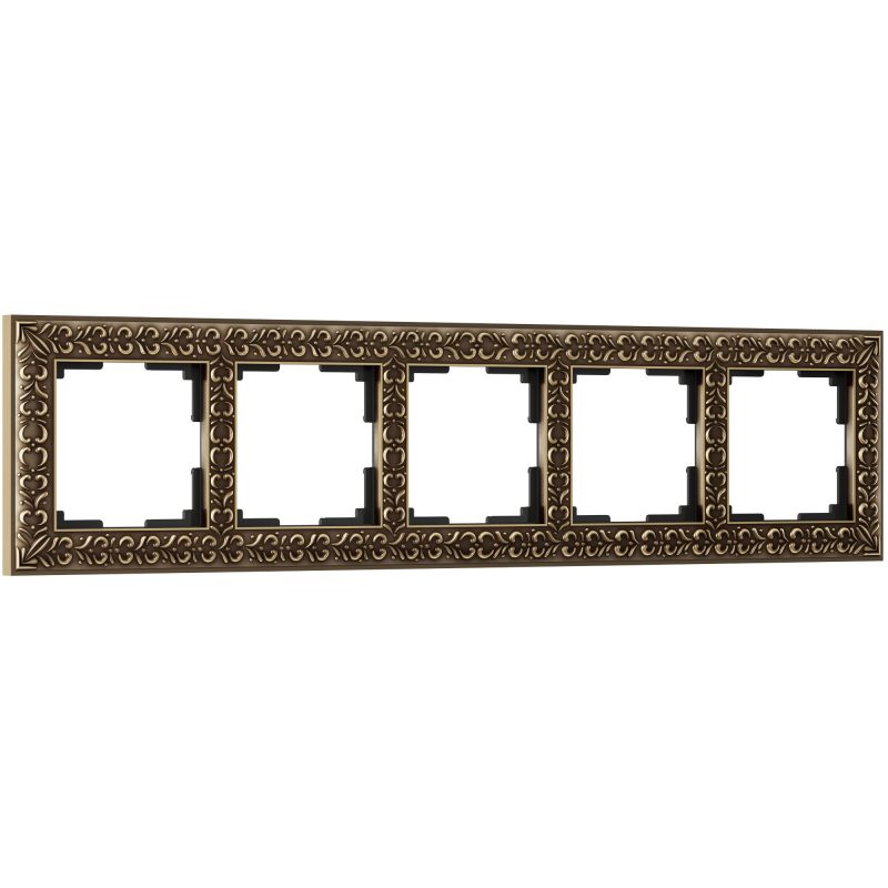 Рамка на 5 постов бронза (код a030758) изображение