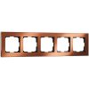 Рамка на 5 постов коричневый алюминий (код a033743) изображение