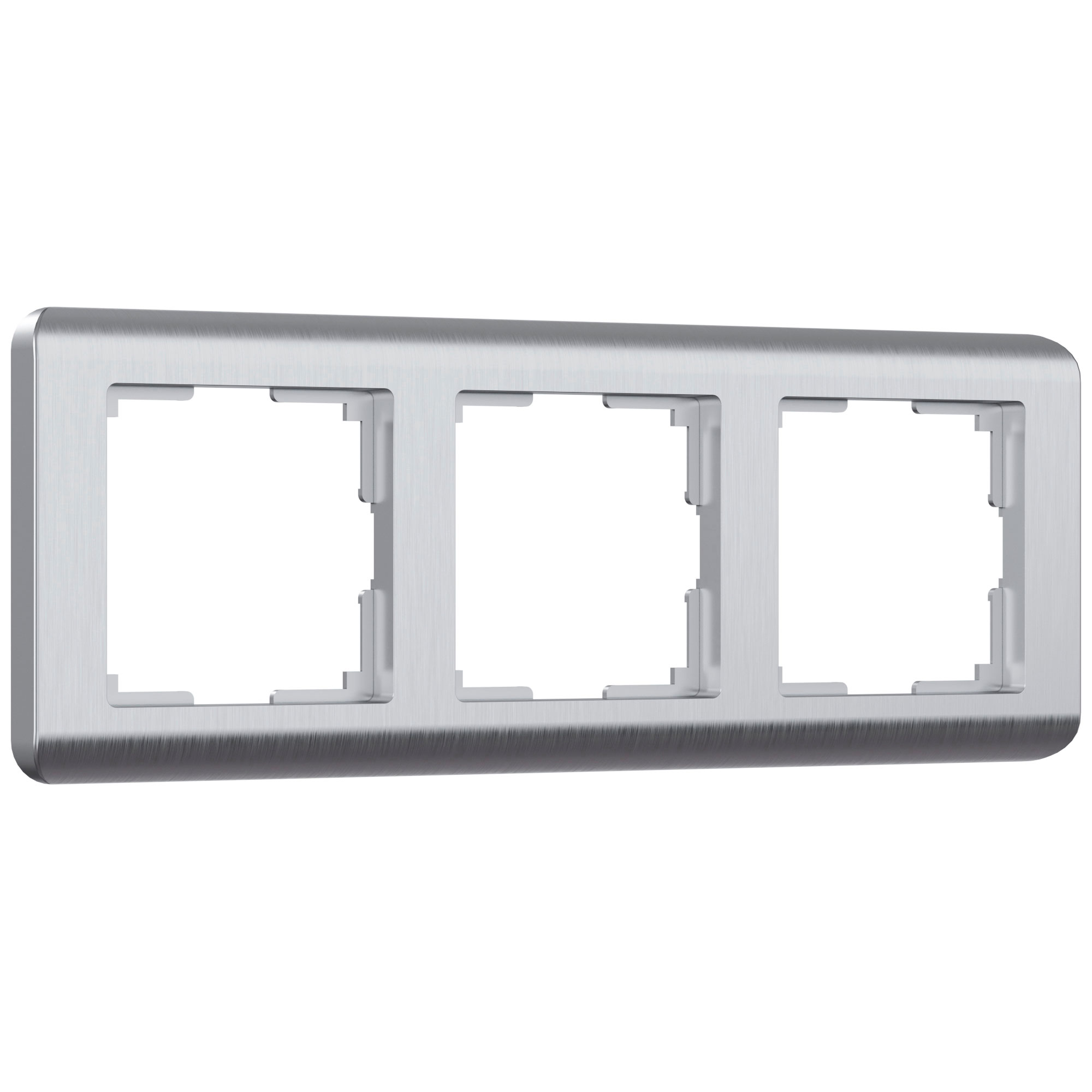 Рамка на 3 поста серебряный (код a034328) изображение