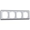 Рамка на 4 поста серебряный (код a034329) изображение