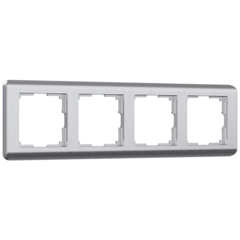 Рамка на 4 поста серебряный (код a034329) изображение