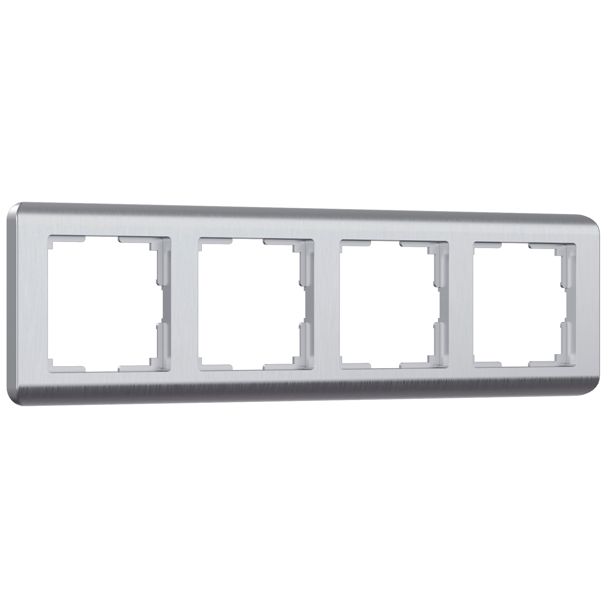 Рамка на 4 поста серебряный (код a034329) изображение