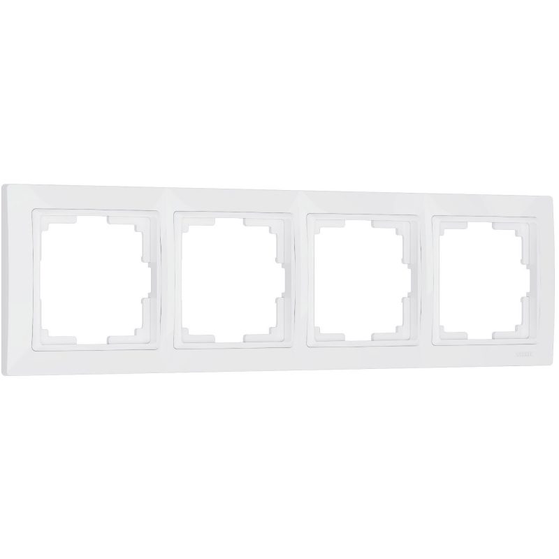 Рамка на 4 поста белый basic (код a036628) изображение