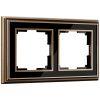 Рамка на 2 поста бронза/черный (код a037688) изображение