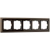 Рамка на 5 постов бронза/черный (код a037691) изображение