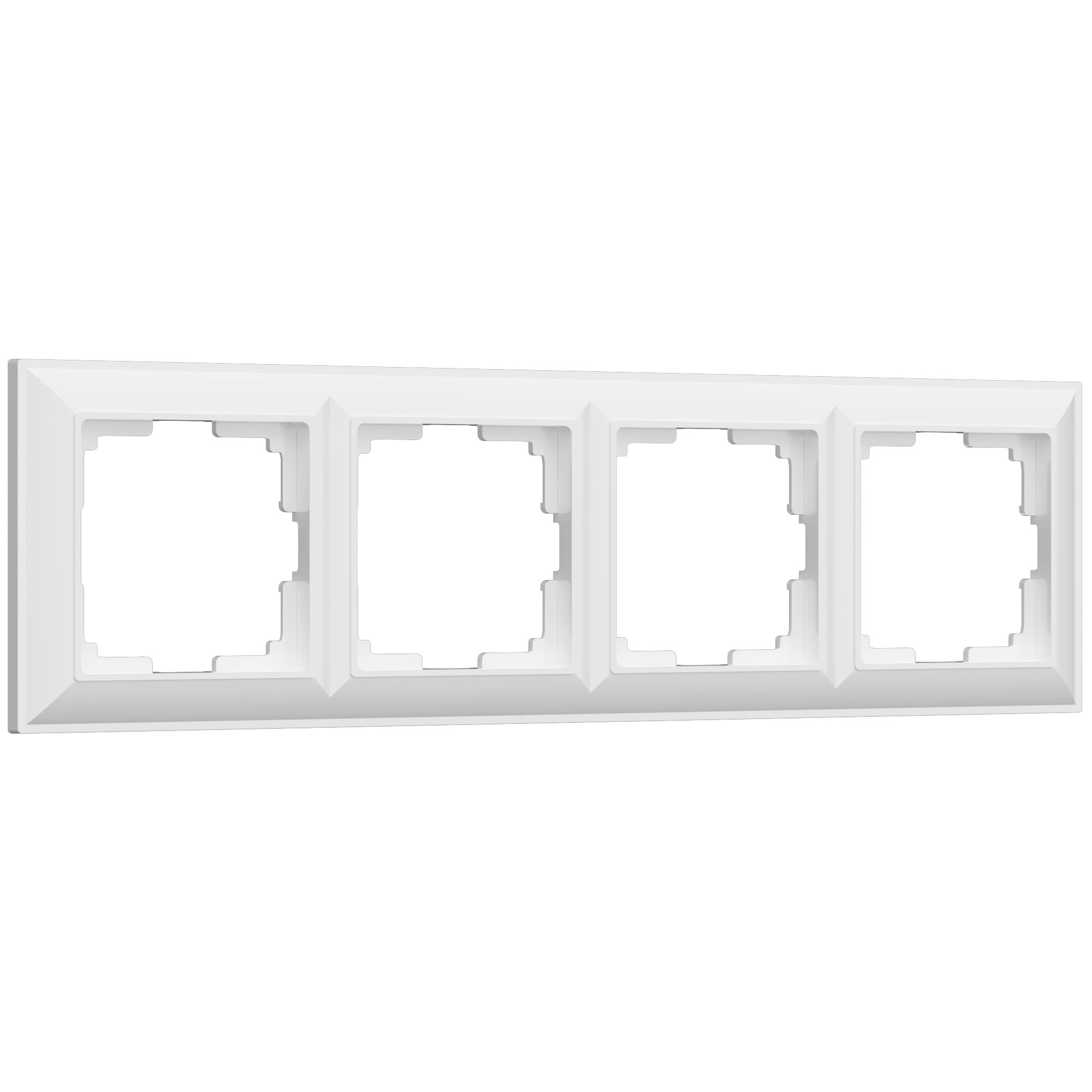 Рамка на 4 поста белый (код a038840) изображение