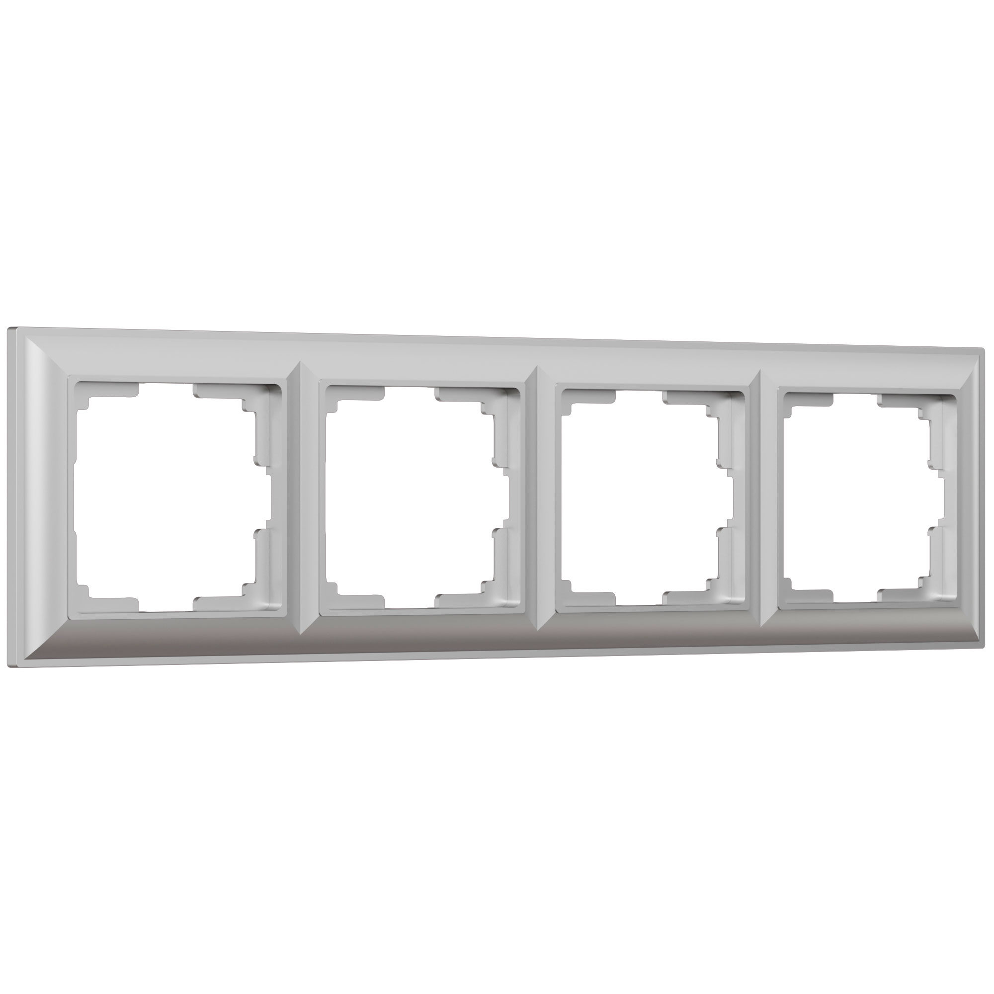 Рамка на 4 поста серебряный (код a038848) изображение