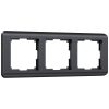 Рамка на 3 поста графит (код a046317) изображение
